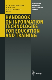 Cover image: Handbook on Information Technologies for Education and Training 1st edition 9783540678038