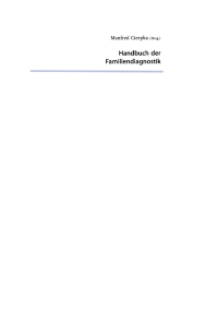 Titelbild: Handbuch der Familiendiagnostik 2nd edition 9783540411253