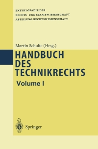 Cover image: Handbuch des Technikrechts 1st edition 9783540424925