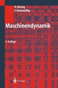 Cover image: Maschinendynamik 5th edition 9783540013624