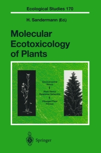 Cover image: Molecular Ecotoxicology of Plants 1st edition 9783540009528