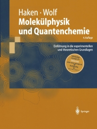 Cover image: Molekülphysik und Quantenchemie 4th edition 9783662088272
