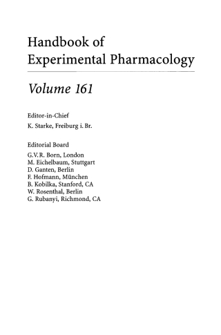 Cover image: Pharmacology and Therapeutics of Asthma and COPD 1st edition 9783540004646