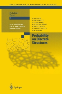 Cover image: Probability on Discrete Structures 1st edition 9783540008453