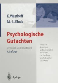 Imagen de portada: Psychologische Gutachten 4th edition 9783540443025