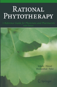 Imagen de portada: Rational Phytotherapy 5th edition 9783540408321