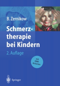 Cover image: Schmerztherapie bei Kindern 2nd edition 9783540441366