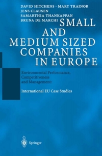 Cover image: Small and Medium Sized Companies in Europe 9783540401476