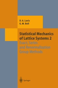 Cover image: Statistical Mechanics of Lattice Systems 9783540644361