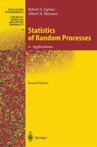 Cover image: Statistics of Random Processes II 2nd edition 9783642083655