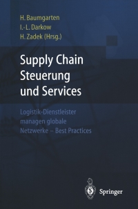 Titelbild: Supply Chain Steuerung und Services 1st edition 9783540443087