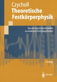 Cover image: Theoretische Festkörperphysik 2nd edition 9783540208242