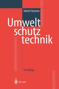 Imagen de portada: Umweltschutztechnik 6th edition 9783540443698