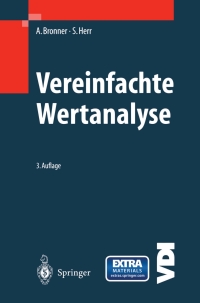 صورة الغلاف: Vereinfachte Wertanalyse mit Formularen 3rd edition 9783540437109