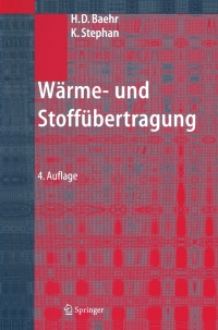 Imagen de portada: Wärme- und Stoffübertragung 4th edition 9783540401308