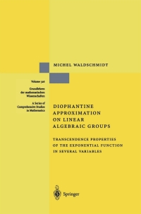 Titelbild: Diophantine Approximation on Linear Algebraic Groups 9783540667858