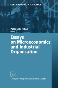 صورة الغلاف: Essays on Microeconomics and Industrial Organisation 1st edition 9783790813906