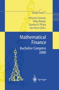 Cover image: Mathematical Finance - Bachelier Congress 2000 1st edition 9783540677819