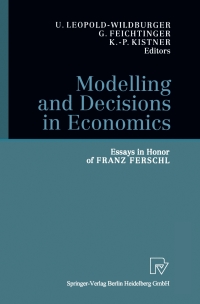 صورة الغلاف: Modelling and Decisions in Economics 1st edition 9783790812190