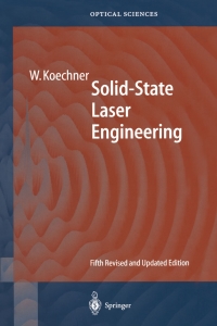 Cover image: Solid-State Laser Engineering 5th edition 9783540650645