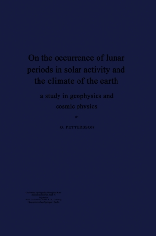 Cover image: On the occurrence of lunar periods in solar activity and the climate of the earth 9783662232231