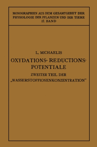 Imagen de portada: Oxydations-Reductions-Potentiale 9783662348215