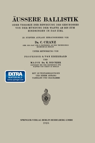 Omslagafbeelding: Äussere Ballistik 5th edition 9783662392881