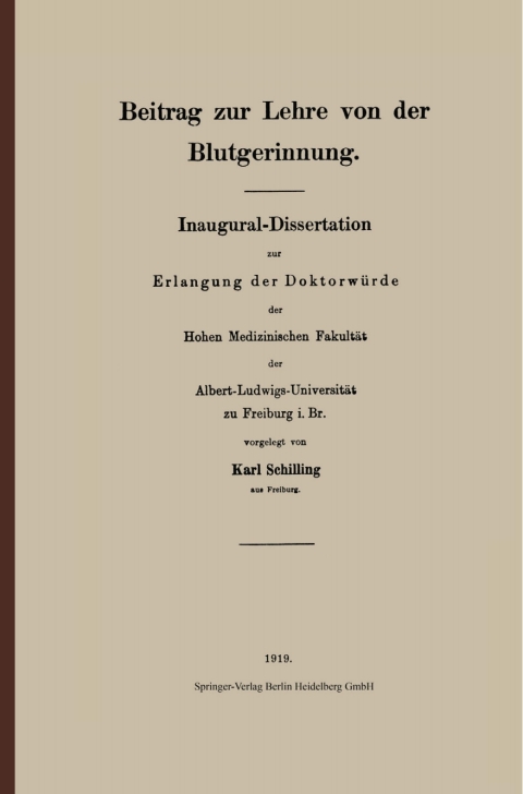 Beitrag zur Lehre von der Blutgerinnung - FULL INSTANT DOWNLOAD | PDF DOCX EPUB