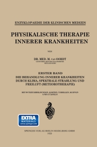 Imagen de portada: Physikalische Therapie Innerer Krankheiten 9783662421109