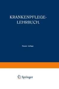 Imagen de portada: Krankenpflegelehrbuch 9th edition 9783662421468