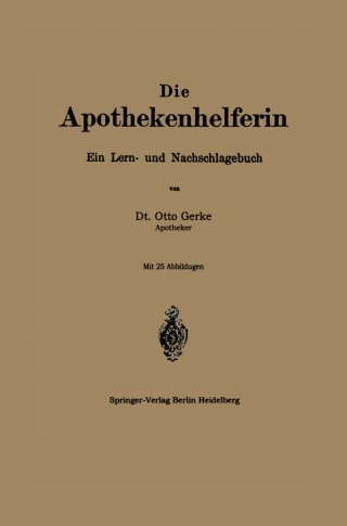 Imagen de portada: Die Apothekenhelferin 9783662422816