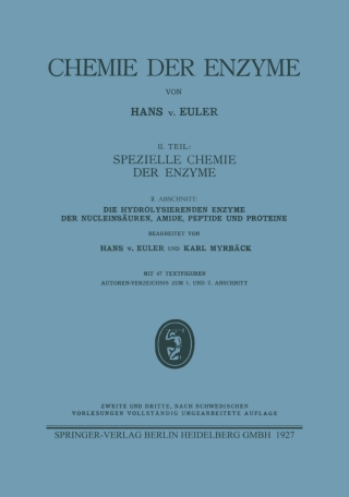 Immagine di copertina: Die hydrolysierenden Enzyme der Nucleinsäuren, Amide, Peptide und Proteine 3rd edition 9783662426555