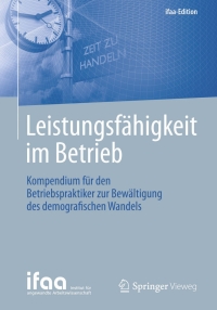 Cover image: Leistungsfähigkeit im Betrieb 1st edition 9783662433973