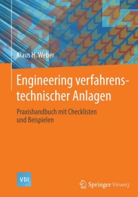 Imagen de portada: Engineering verfahrenstechnischer Anlagen 9783662435281