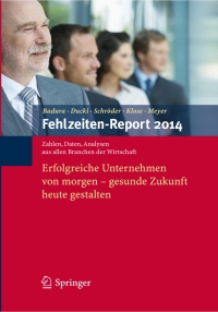 Cover image: Fehlzeiten-Report 2014 9783662435304