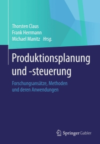 Imagen de portada: Produktionsplanung und –steuerung 9783662435410