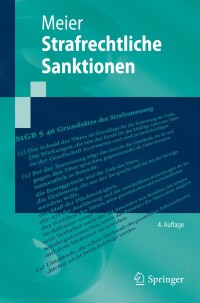 Cover image: Strafrechtliche Sanktionen 4th edition 9783662436387