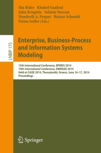 Cover image: Enterprise, Business-Process and Information Systems Modeling 9783662437445