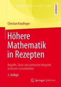 Immagine di copertina: Höhere Mathematik in Rezepten 2nd edition 9783662438107