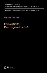 Omslagafbeelding: Introvertierte Rechtsgemeinschaft 9783662438336