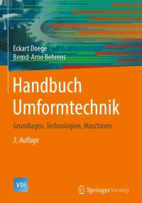 Cover image: Handbuch Umformtechnik 3rd edition 9783662438909