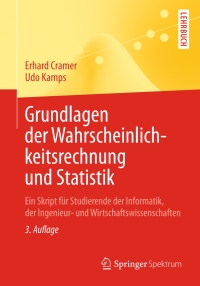 Imagen de portada: Grundlagen der Wahrscheinlichkeitsrechnung und Statistik 3rd edition 9783662439722
