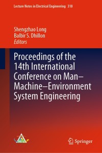 Imagen de portada: Proceedings of the 14th International Conference on Man-Machine-Environment System Engineering 9783662440667