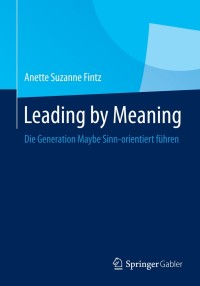 Cover image: Leading by Meaning 9783662440728