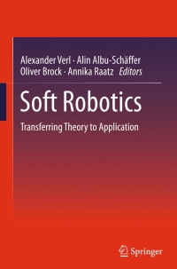 Cover image: Soft Robotics 9783662445051