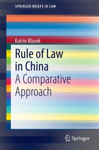 Cover image: Rule of Law in China 9783662446218