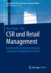 表紙画像: CSR und Retail Management 9783662446843