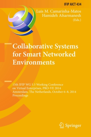 Cover image: Collaborative Systems for Smart Networked Environments 9783662447444