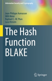 Omslagafbeelding: The Hash Function BLAKE 9783662447567