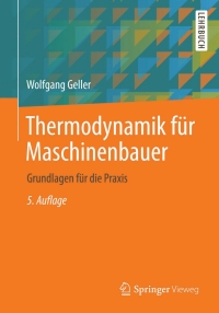 Imagen de portada: Thermodynamik für Maschinenbauer 5th edition 9783662449608